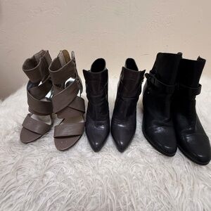 Stylish Women's Ankle Boots - Black and Brown